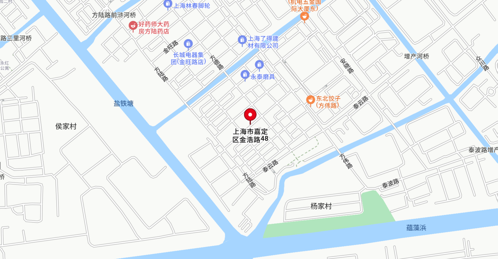 公司地址 - 上海市嘉定区金浩路48号